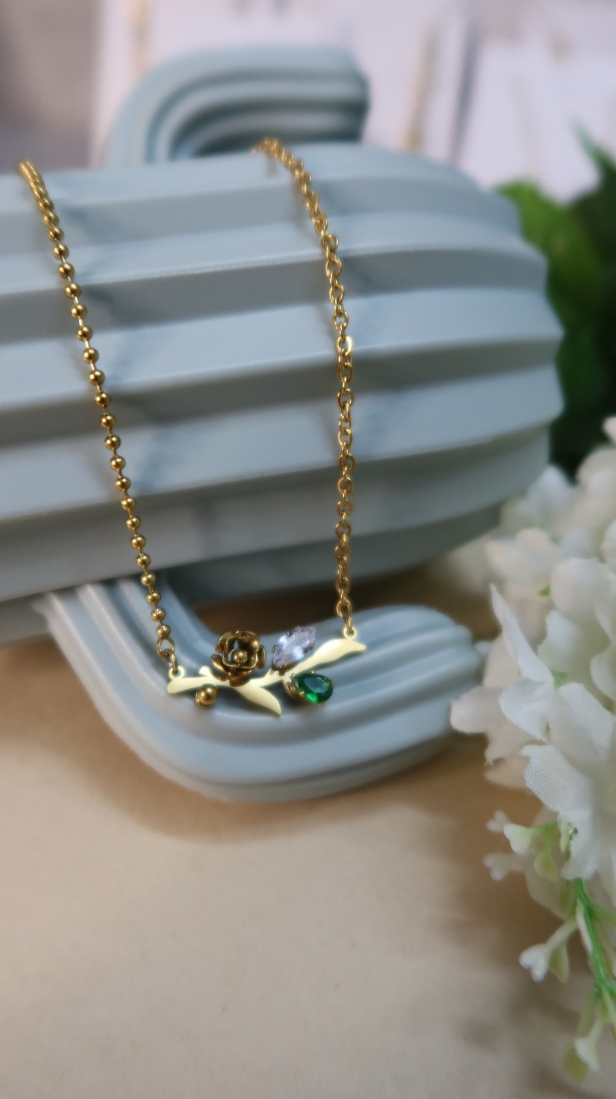 Emerald green lux pendant