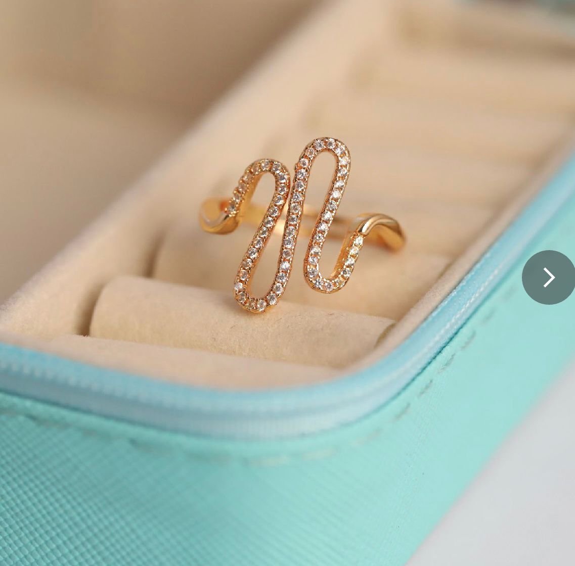 The Serpentine Sparkle Wrap Ring