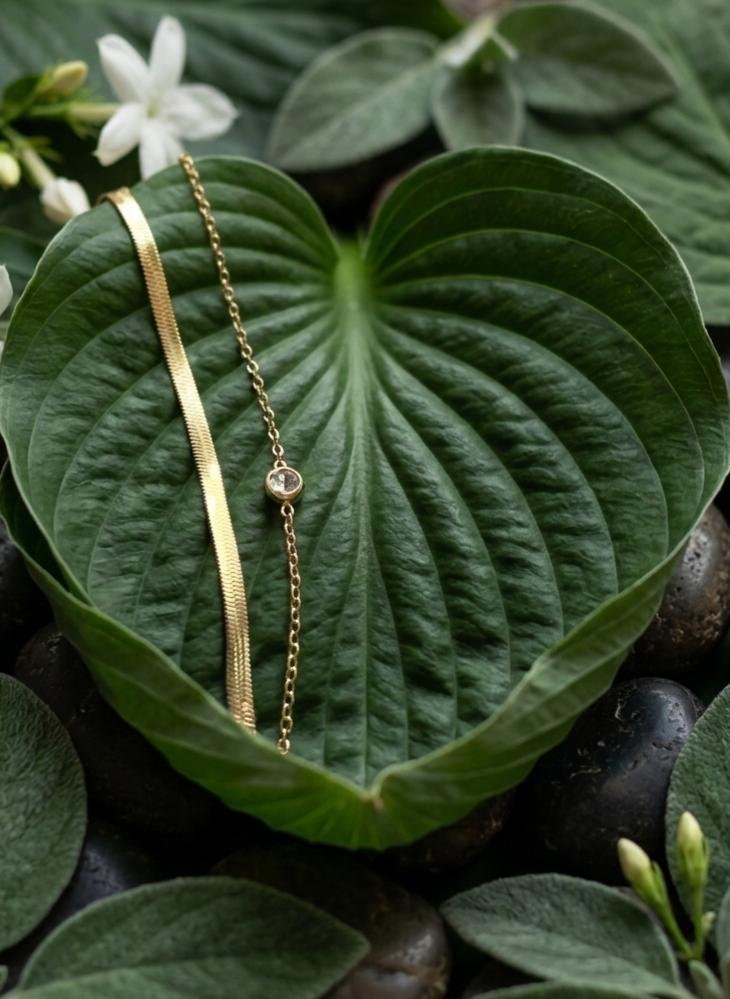 The Serene Duo Anklet