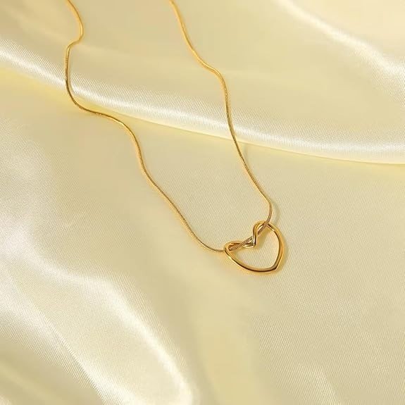 Hollow Heart Necklace for Women