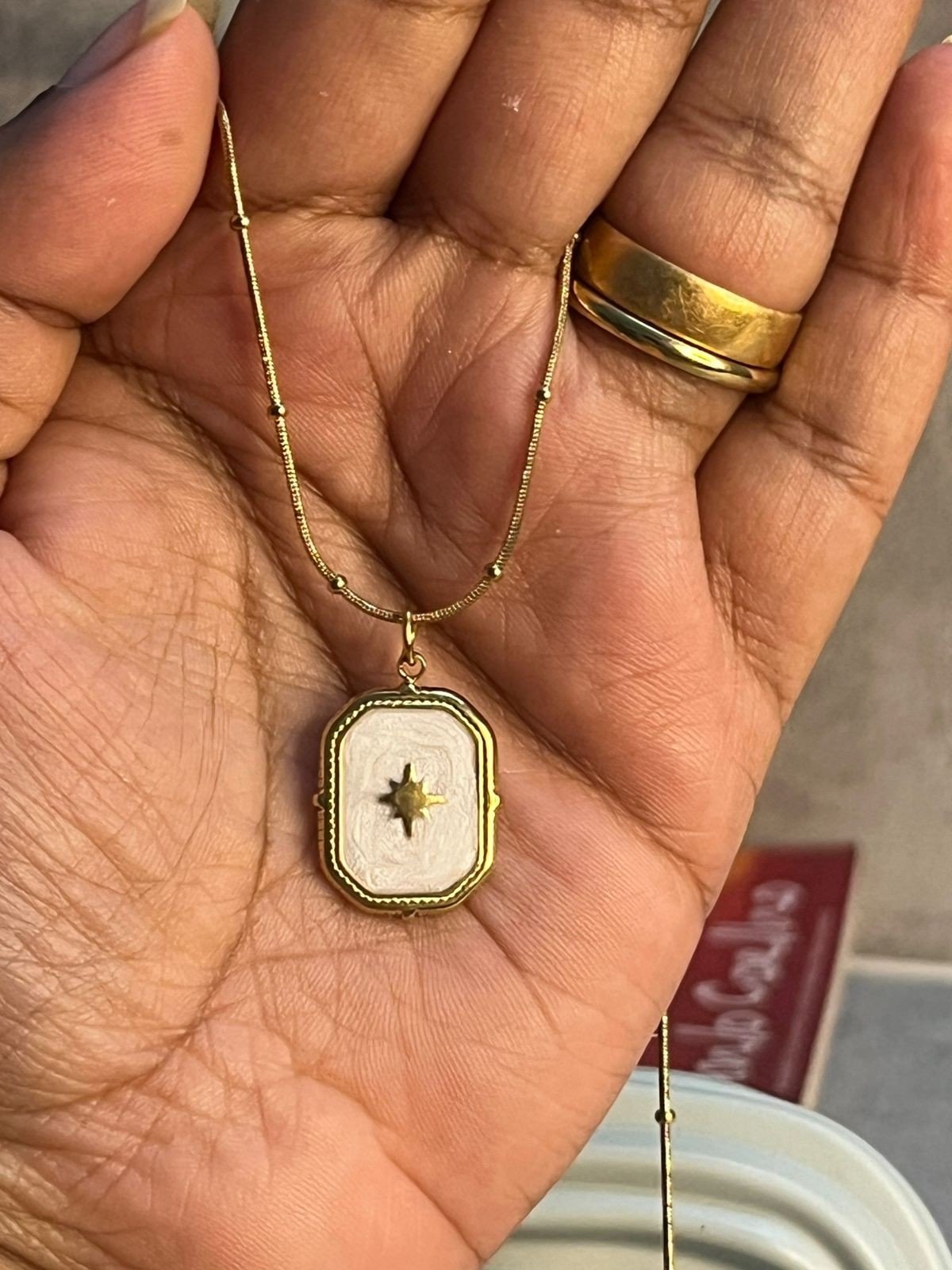 vintage starburst pendant