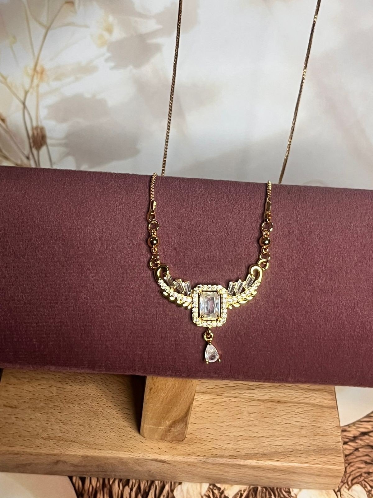 Wings of Elegance Necklace Cloudy White