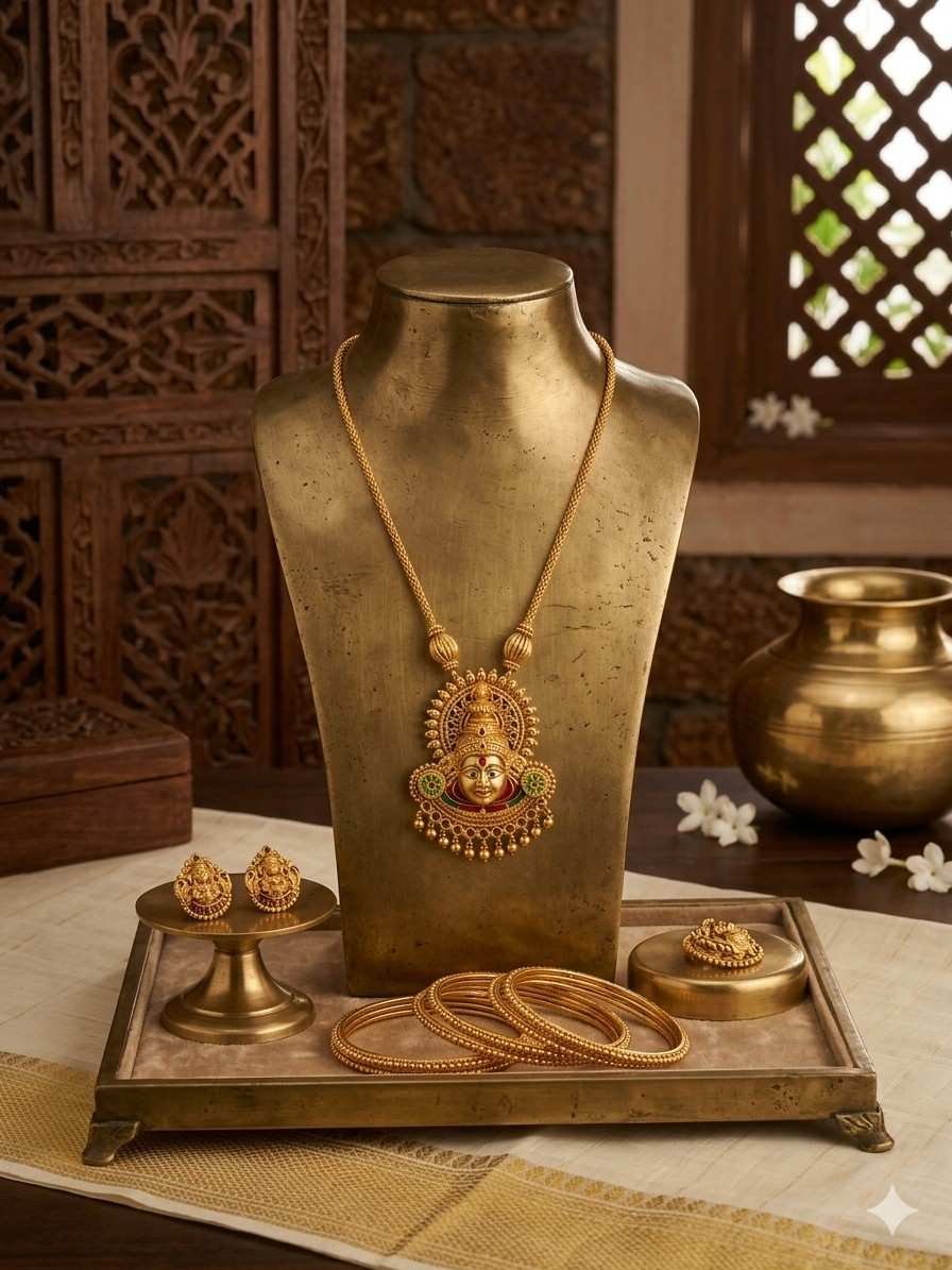Temple Jewelry Goddess Pendant