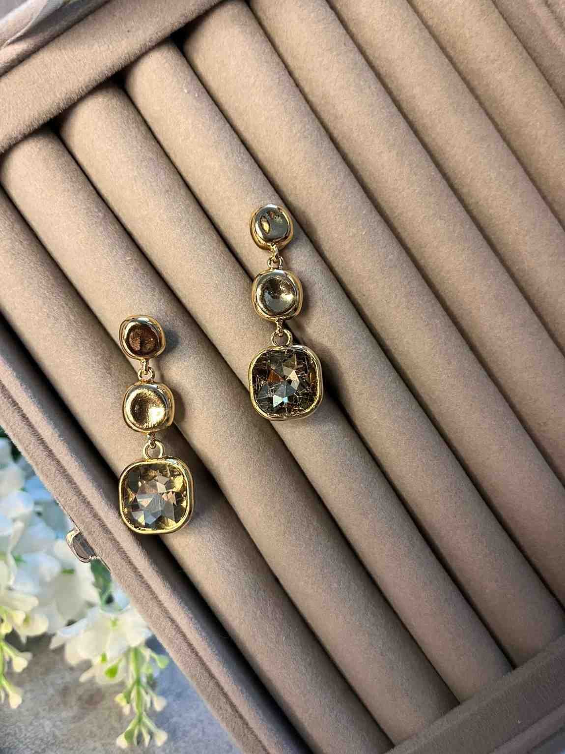 Golden Statement earrings