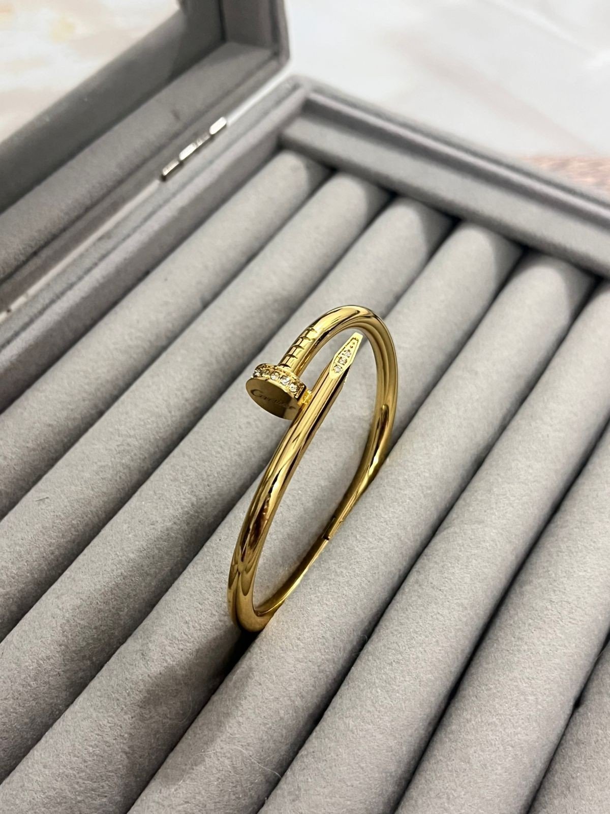 Diamond Encrusted Nail Bangle(Baby Size) image 2