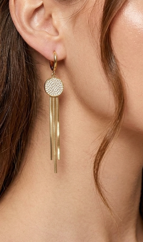Luxe Gold plated Dazzling earrings image 4